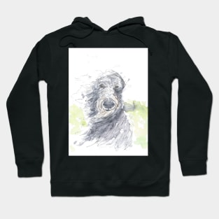 Scottish Deerhound Caught in the Wind! Hoodie